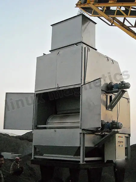 Double Drum Magnetic Separator in india